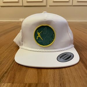 LINKSOUL - White Snapback Rope Hat - “Lee Elder 1975” Collectors Edition